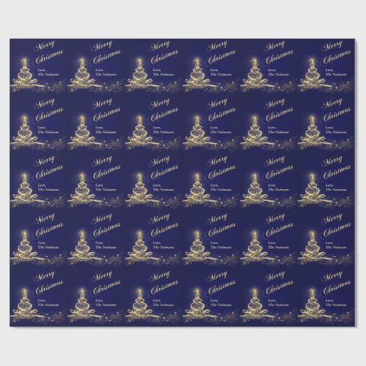 Personalisiertes Weihnachtswrapping-Papier Geschenkpapier (Flach)