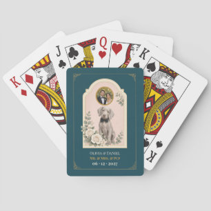 Personalisiertes Weimaraner-Hochzeitsgeschenk-Foto Spielkarten