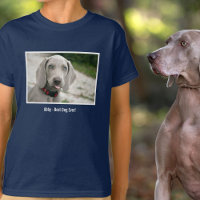 Personalisiertes Weimaraner-Hund-Foto und Name des