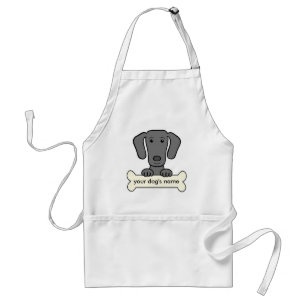 Personalisiertes Weimaraner Schürze