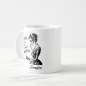 Personalisiertes Weinen über Buchfreunde Buchwürme Kaffeetasse (Vorderseite Links)
