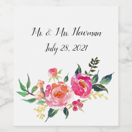 Personalisiertes Weinetikett (Einzelnes Label)