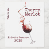 Personalisiertes Weinetikett (Einzelnes Label)