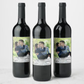 Personalisiertes Weinetikett mit Foto Couple Weddi (Flaschen)
