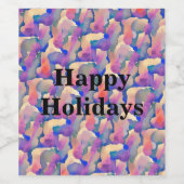 Personalisiertes Weinfeldmuster Weinetikett (Einzelnes Label)