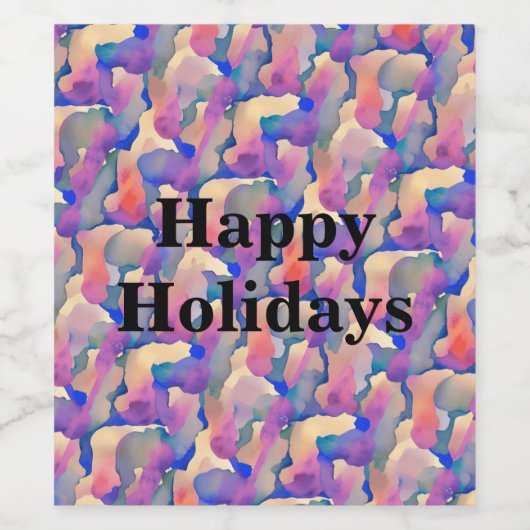 Personalisiertes Weinfeldmuster Weinetikett (Einzelnes Label)