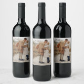 Personalisiertes Weinflaschen-Etikett für den erst Weinetikett (Flaschen)