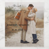 Personalisiertes Weinflaschen-Etikett für den erst Weinetikett (Einzelnes Label)