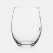 Personalisiertes Weinglas zum Geburtstag Weinglas Ohne Stiel (Rechts)