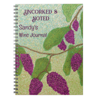 Personalisiertes Weinnotizbuch Uncorked & Noted Notizblock