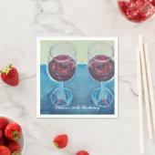 Personalisiertes Weinparty-Servietten | Benutzerde Serviette (Beispiel)