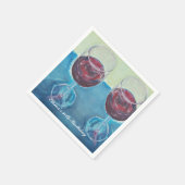 Personalisiertes Weinparty-Servietten | Benutzerde Serviette (Ecke)