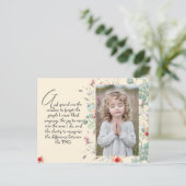Personalisiertes Weisheitsgebet mit Foto, Name. . Postkarte (Stehend Vorderseite)
