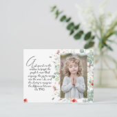 Personalisiertes Weisheitsgebet mit Foto, Name. . Postkarte (Stehend Vorderseite)