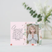 Personalisiertes Weisheitsgebet mit Foto, Name. . Postkarte (Stehend Vorderseite)