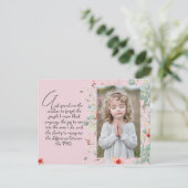 Personalisiertes Weisheitsgebet mit Foto, Name. . Postkarte (Stehend Vorderseite)