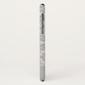 Personalisiertes weiß-graues Muster Case-Mate iPhone Hülle (Hinten/Links)