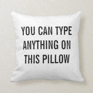 Personalisiertes Weiß Kissen