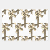 Personalisiertes Weiß mit Goldribons Geburtstag Geschenkpapier Set (Vorderseite 2)