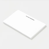Personalisiertes Weiß Post-it Klebezettel (angewinkelt)