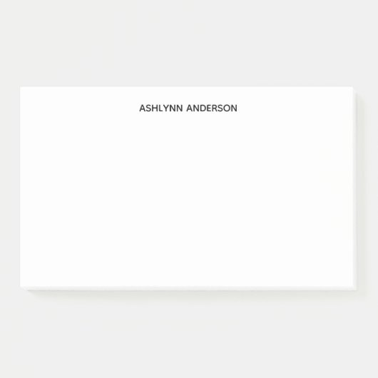 Personalisiertes Weiß Post-it Klebezettel (Vorderseite)