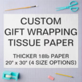 Personalisiertes Weißbuch für Geschenke Seidenpapier (Basteln)