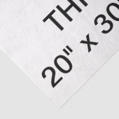 Personalisiertes Weißbuch für Geschenke Seidenpapier (Ausschnitt)