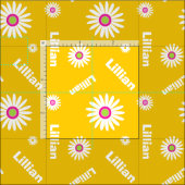 Personalisiertes, weißes Farbmuster Stoff (Kachel)