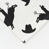 Personalisiertes weißes fleecedecke (Ecke)