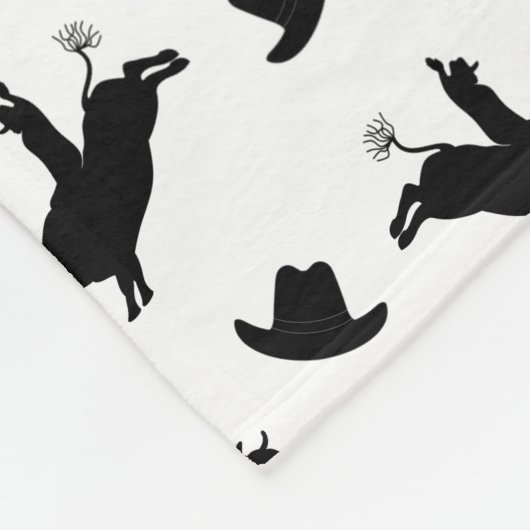 Personalisiertes weißes fleecedecke (Ecke)