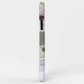 Personalisiertes weißes Marmor 4 FotoCollage Case-Mate iPhone Hülle (Hinten/Rechts)