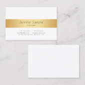 Personalisiertes, weißes, modernes Template Visitenkarte (Vorne/Hinten)