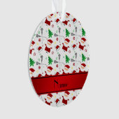 Personalisiertes weißes ornament (Vorderseite)