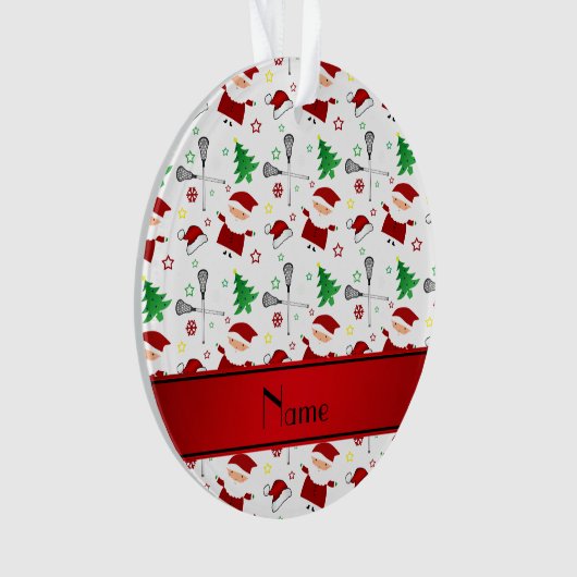 Personalisiertes weißes ornament (Vorderseite)