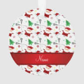 Personalisiertes weißes ornament (Rückseite)