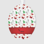 Personalisiertes weißes ornament (Vorderseite)