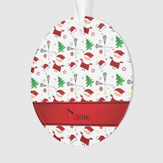 Personalisiertes weißes ornament (Vorderseite)