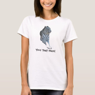 Personalisiertes weißes Tiger-Shirt T-Shirt