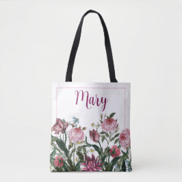 Personalisiertes weißes Tote - Muster Tasche