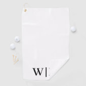 Personalisiertes, weißes und schwarzes Golfhandtuc Golfhandtuch (Insitu)