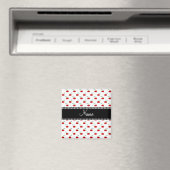 Personalisiertes Weißkirschmuster Magnet (In Situ (Geschirrspüler))