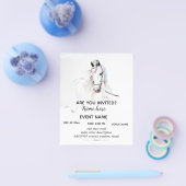 Personalisiertes Weißpferd Flyer (Einzeln)