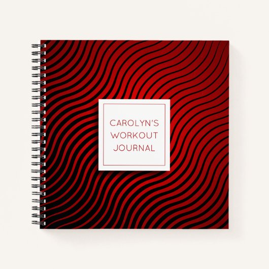 Personalisiertes Wellenblatt Notizblock (Vorderseite)