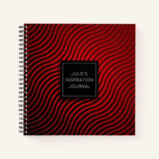 Personalisiertes Wellenblatt Notizblock (Vorderseite)