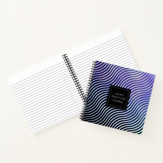 Personalisiertes Wellenblatt Notizblock (Innenseite)