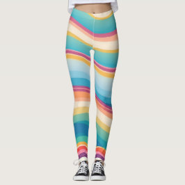 Personalisiertes Wellenmuster Leggings