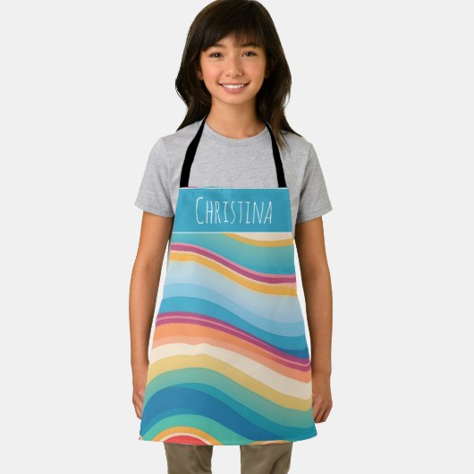 Personalisiertes Wellenmuster Schürze (Insitu)