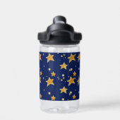 Personalisiertes Weltraumabenteuer Wasserflasche f Trinkflasche (Rückseite)