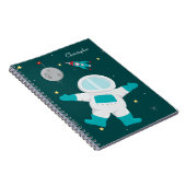 Personalisiertes Weltraumastronautennotizbuch Notizblock (Rechte Seite)