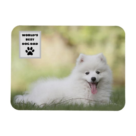 Personalisiertes, weltweit bester Hund-Vater-Custo Magnet (Horizontal)